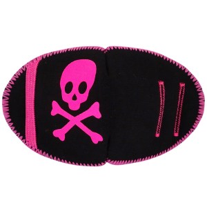 øjenklap neon pink pirat